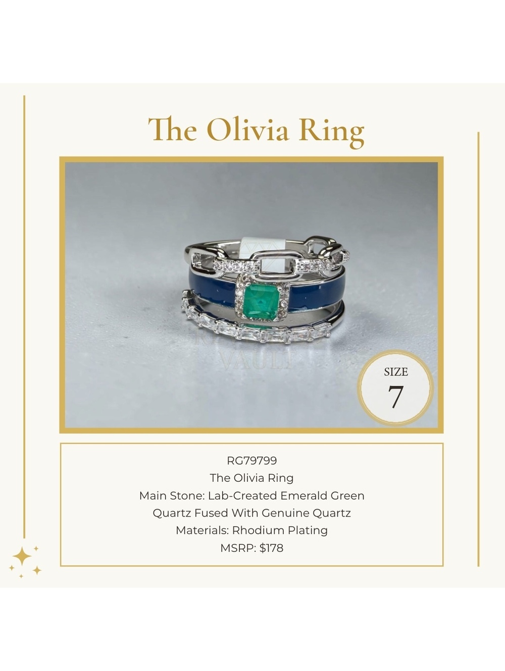 The Olivia Ring - Size 7 - OG